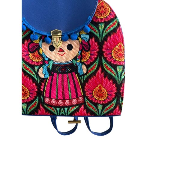 HANDMADE Mexican Inspired Muneca Doll Backpack - Picture 4 of 9